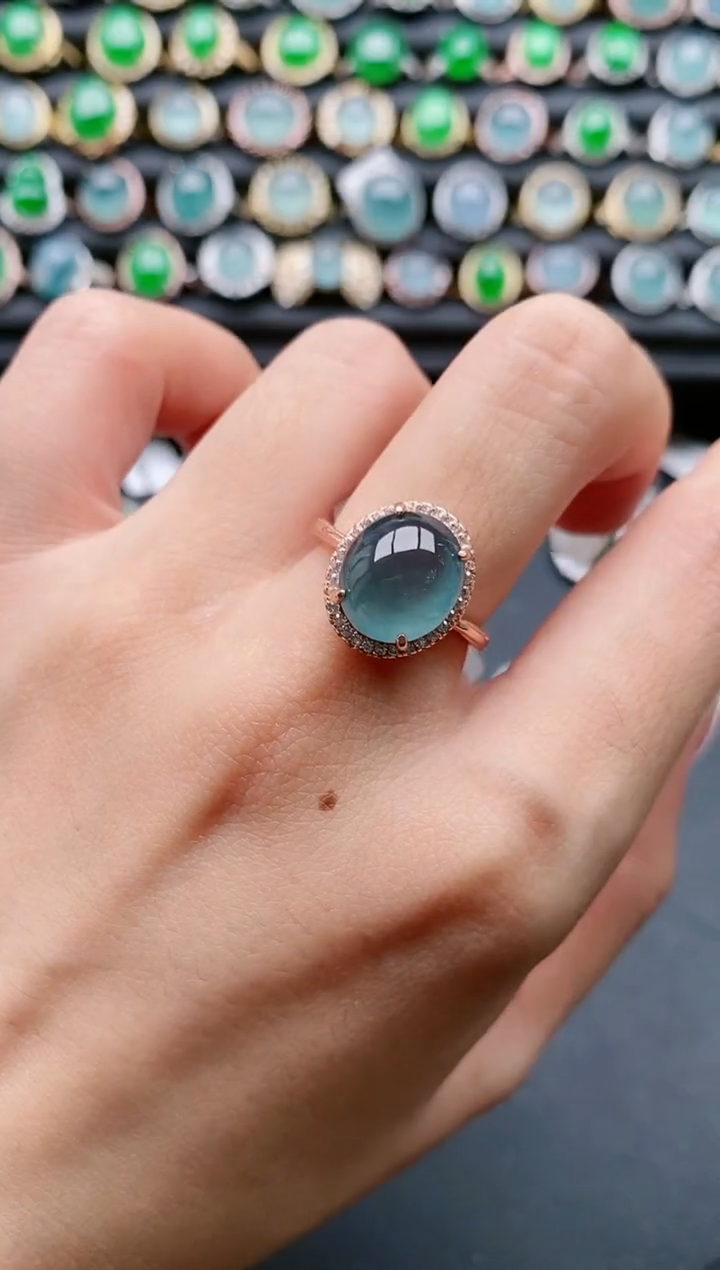 【闪购商品】翡翠戒指银S925镶嵌11111111