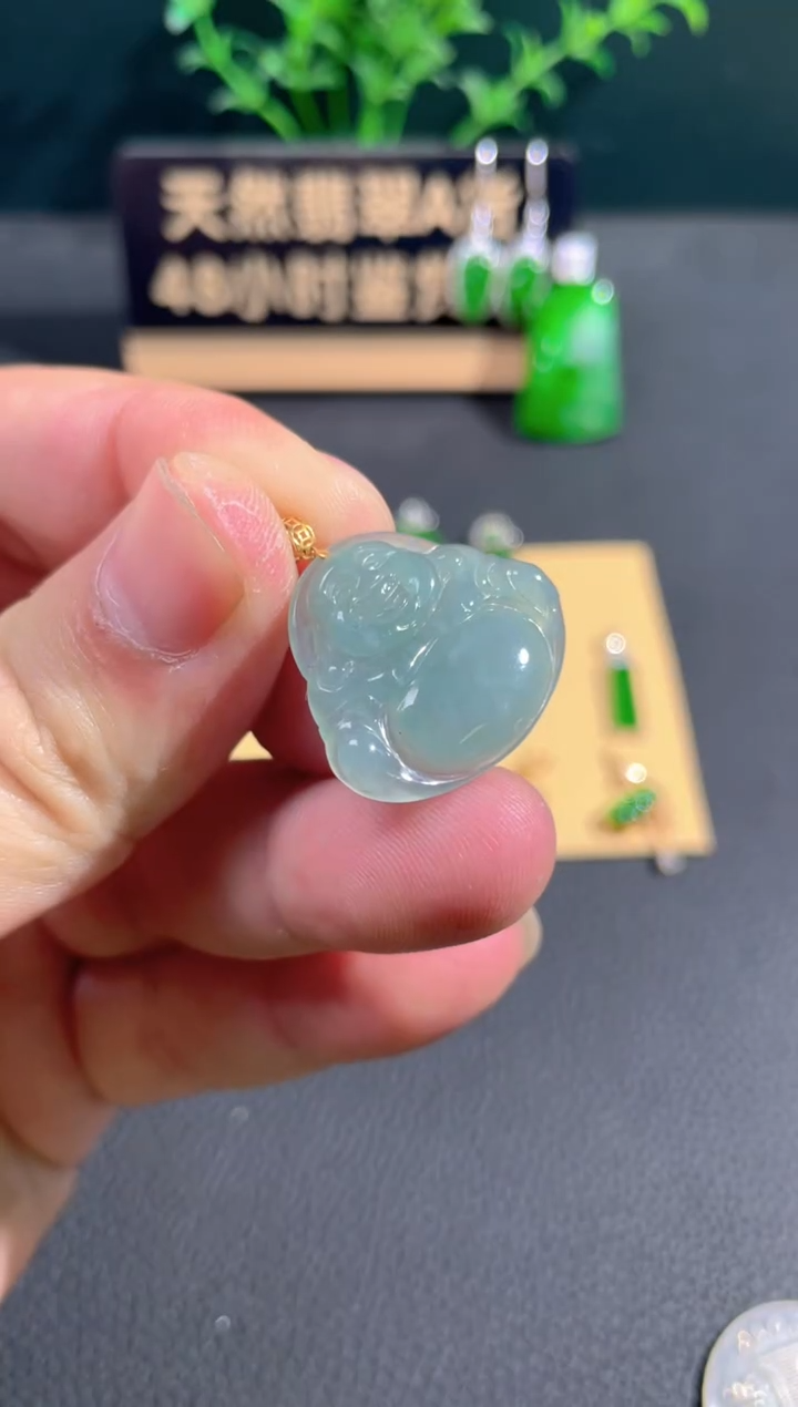 【闪购商品】翡翠颈饰18K金镶嵌翡翠