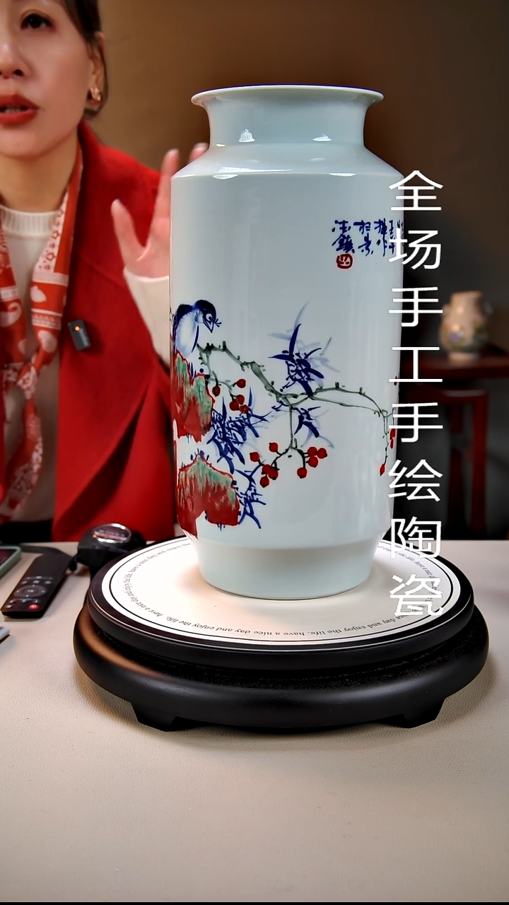 摆件陶景德镇手绘陶瓷19