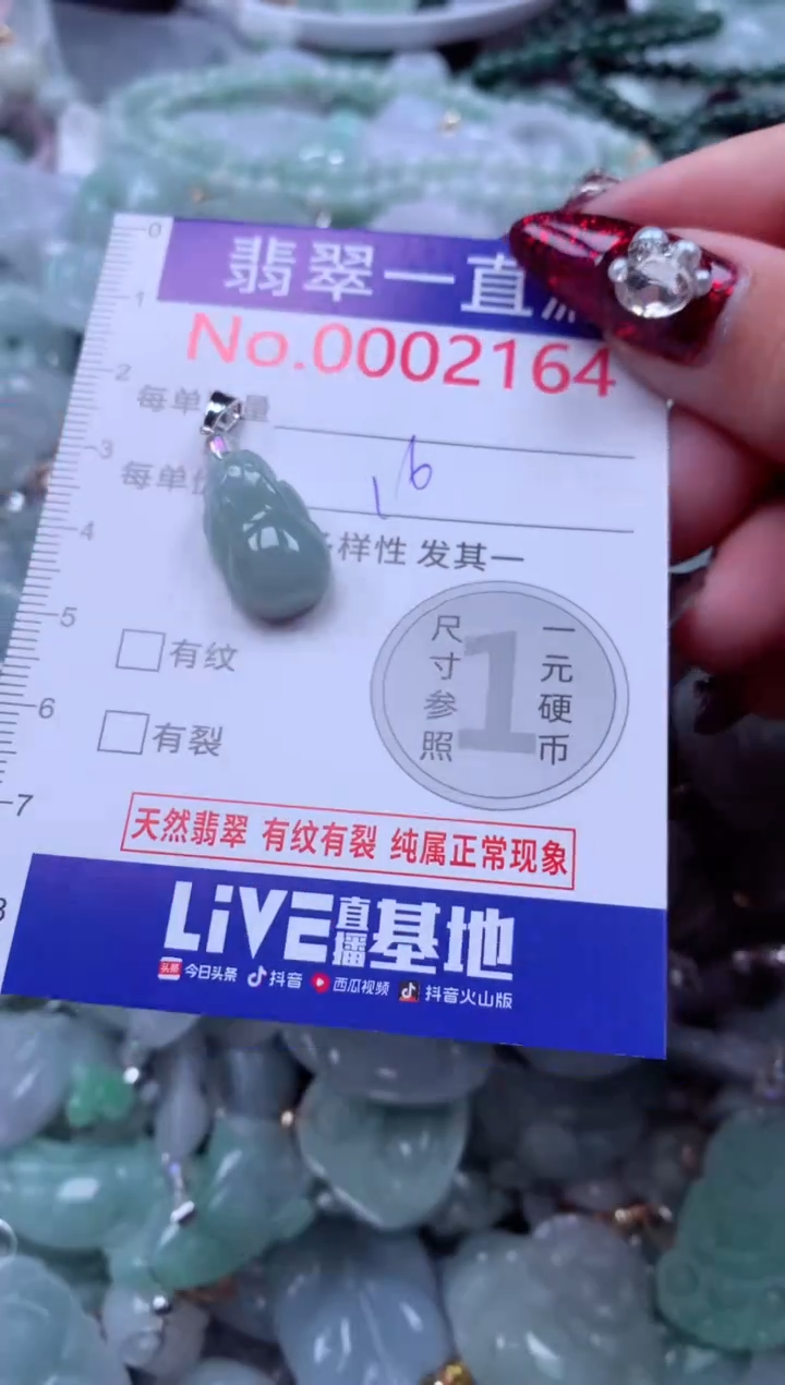 吊坠(不含链)未镶嵌翡翠2164