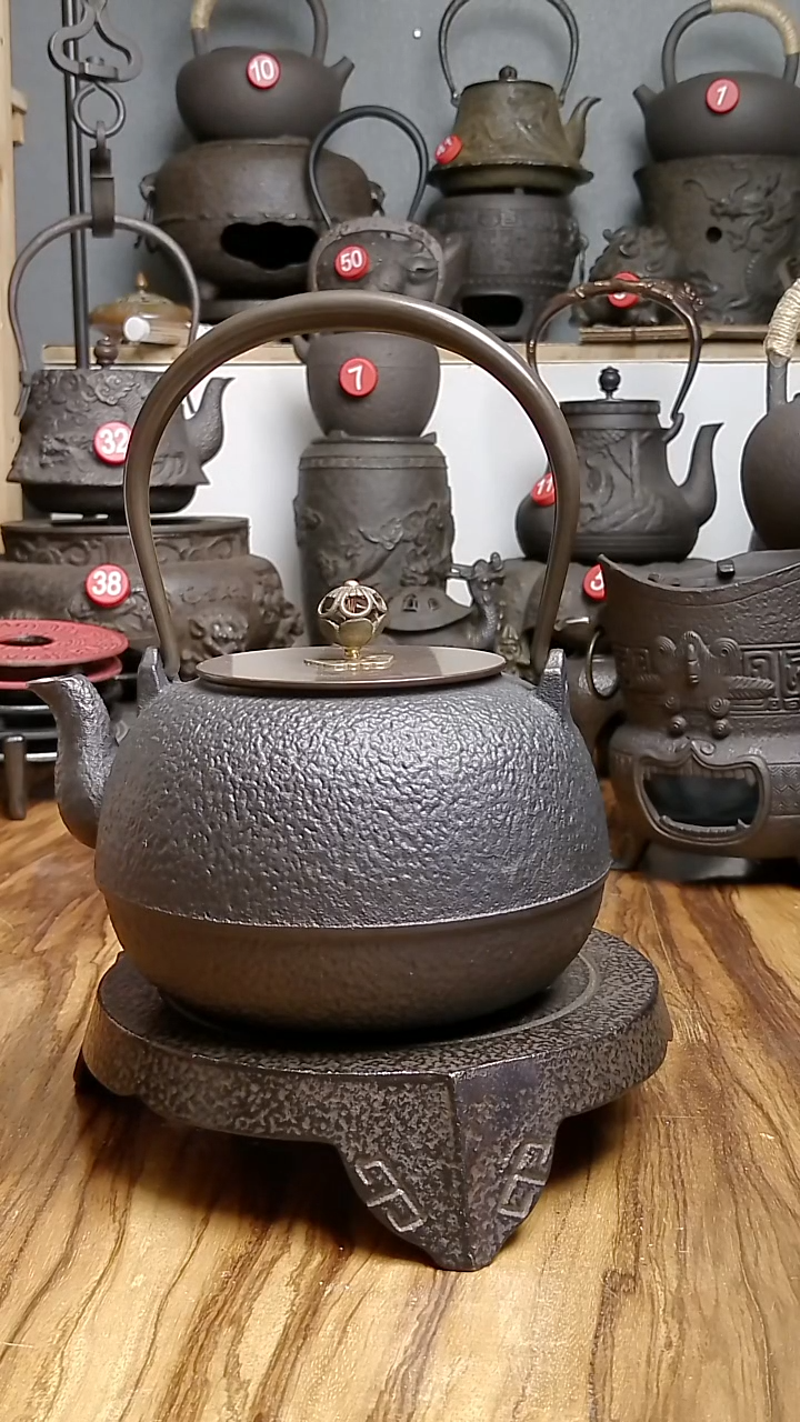 铸铁铁壶无涂层烧水壶素壶1250毫升
