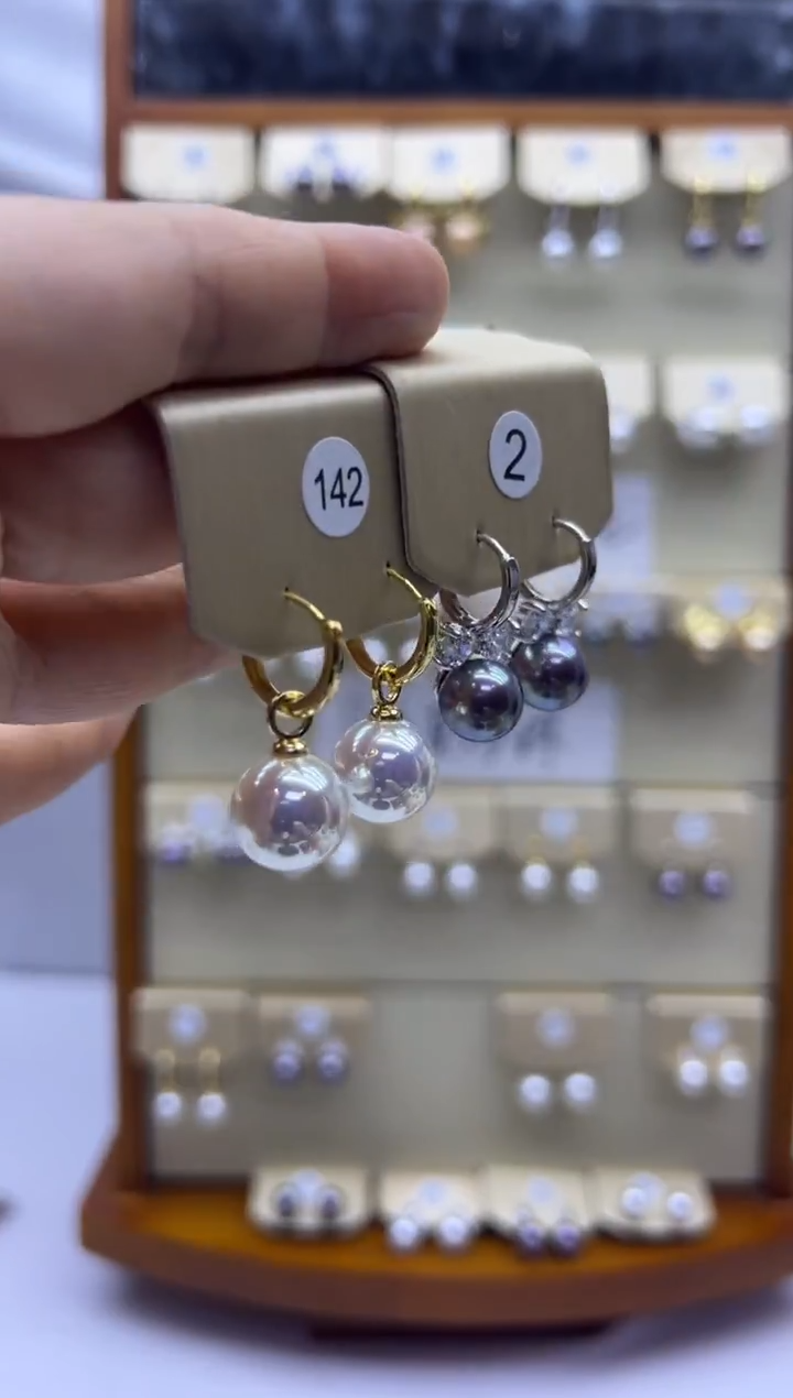 未镶嵌耳饰淡水珍珠142+2