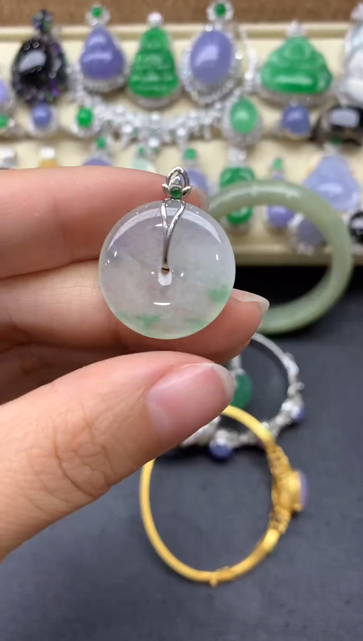 【闪购商品】翡翠颈饰18K金镶嵌384-中国好珍宝