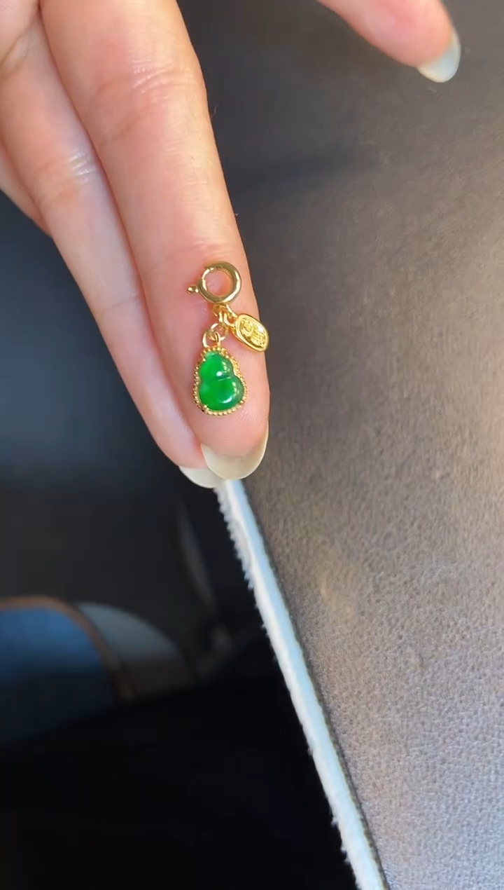 吊坠(不含链)银S925镶嵌翡翠1