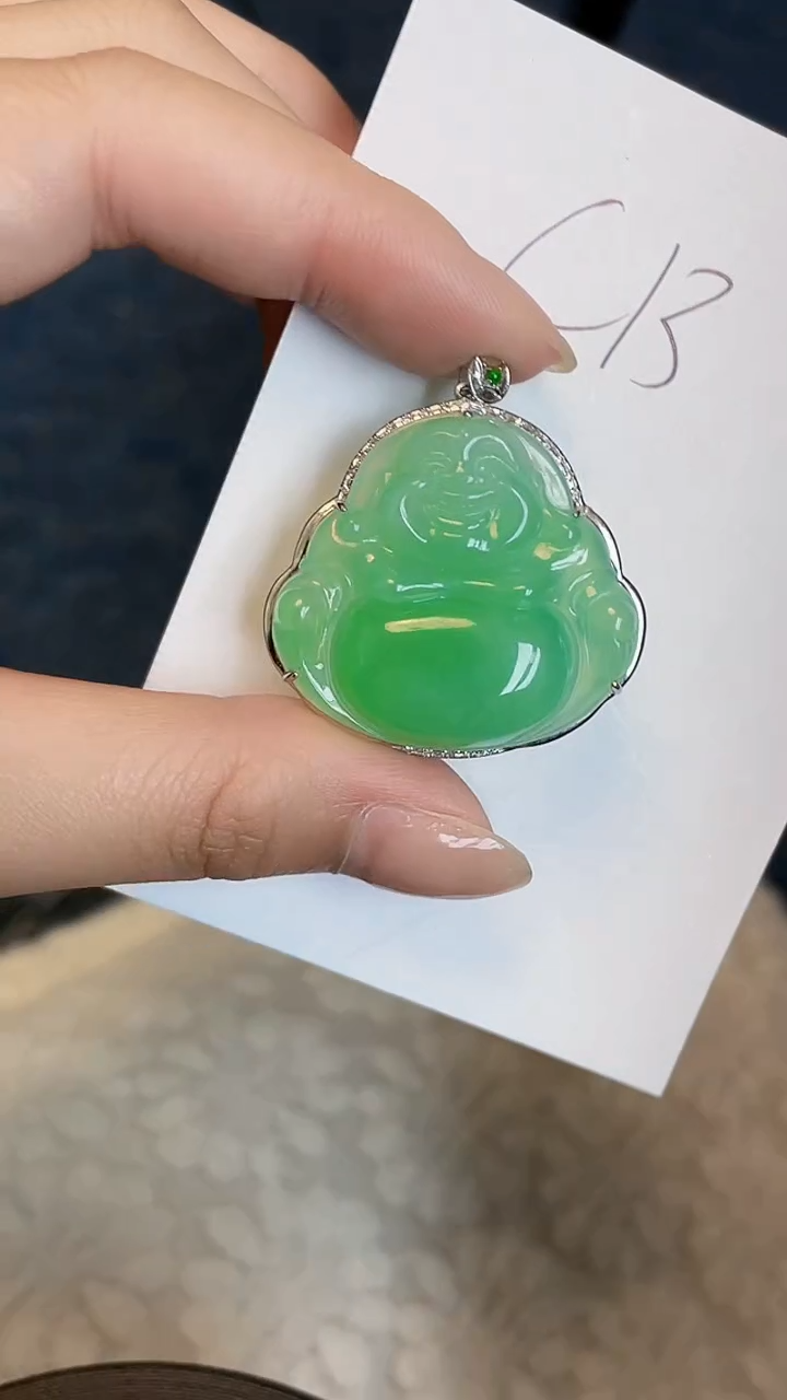 【闪购商品】翡翠颈饰18K金镶嵌0000000000