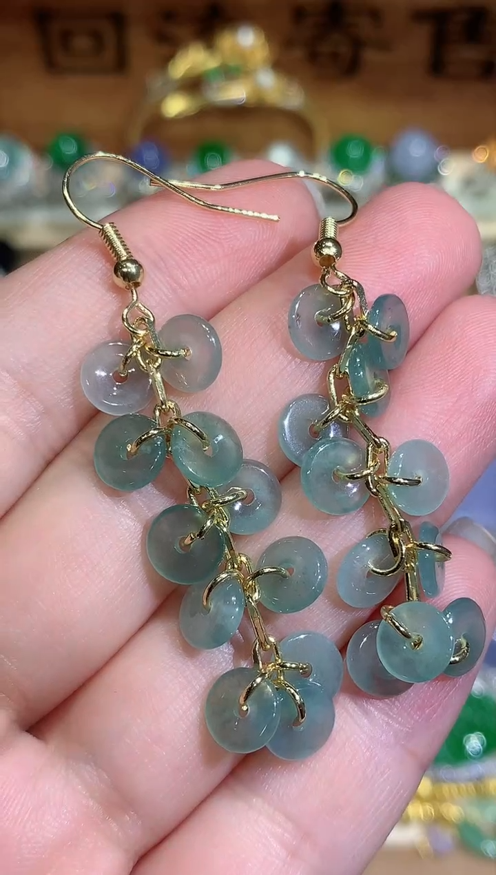 翡翠未镶嵌耳饰团购