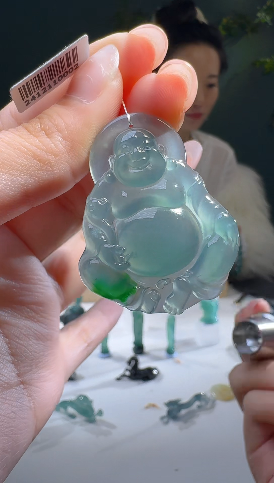 【闪购商品】翡翠颈饰未镶嵌天然A货翡翠佛