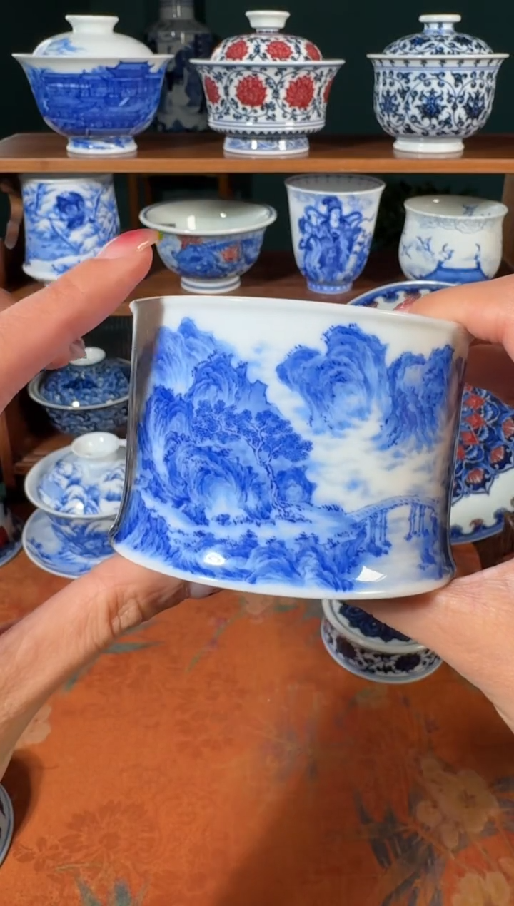 【闪购商品】杯云山片玉山水直口杯