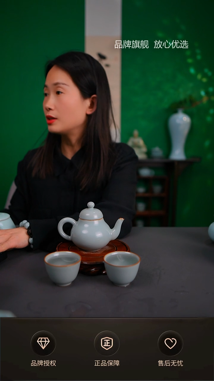 【闪购商品】仿古灰青思婷壶不完美 一壶两杯