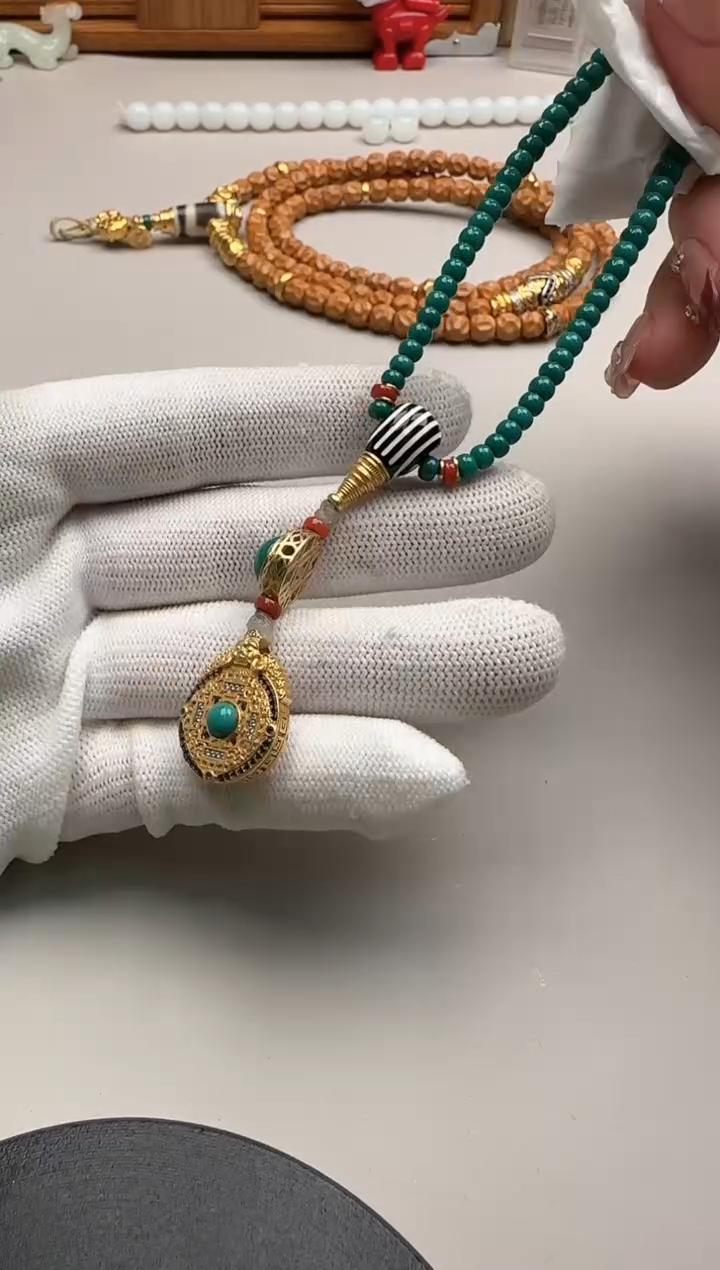 【闪购商品】绿松石手链未镶嵌绿松石手串加配饰