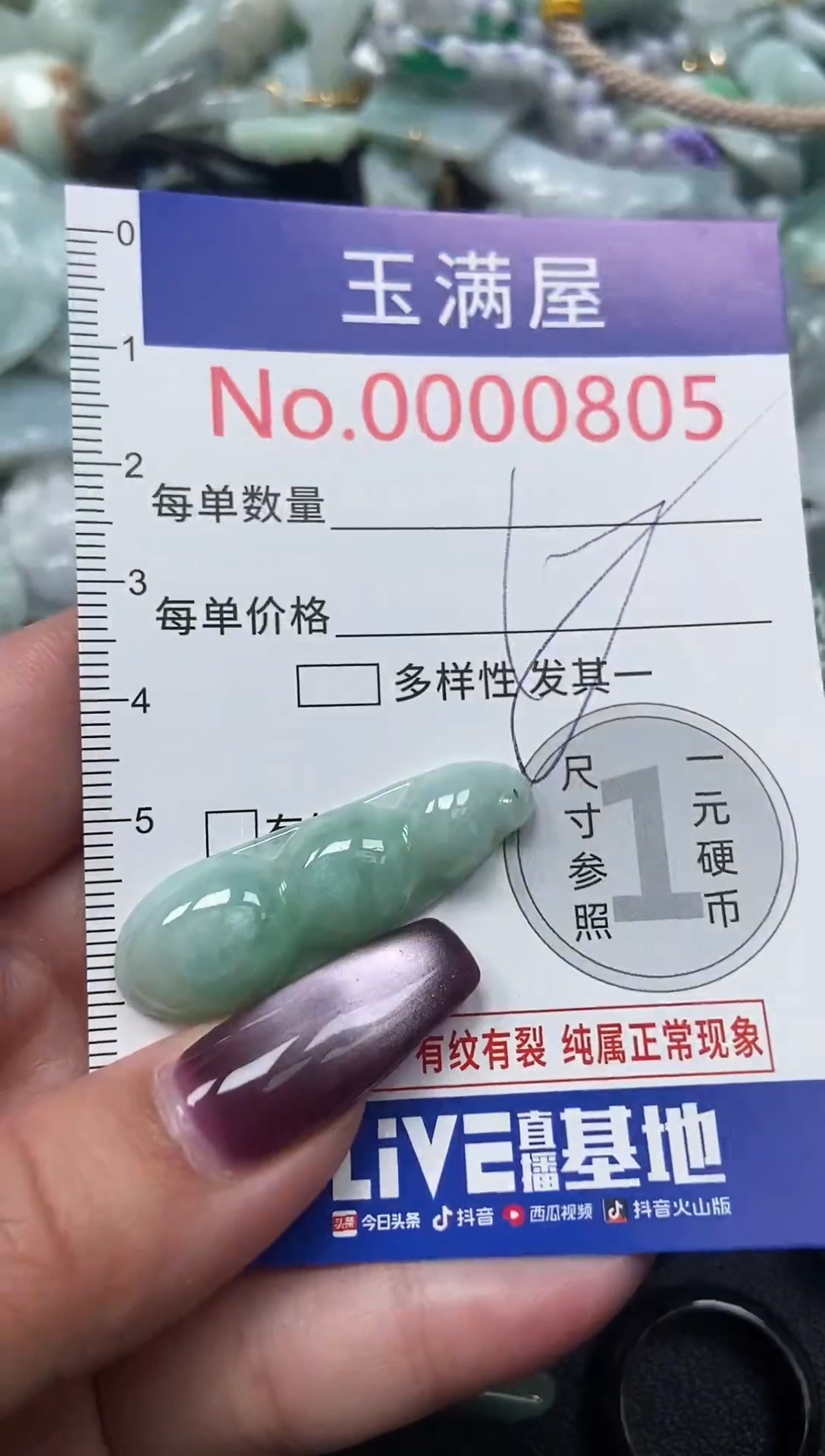 颈饰未镶嵌翡翠805