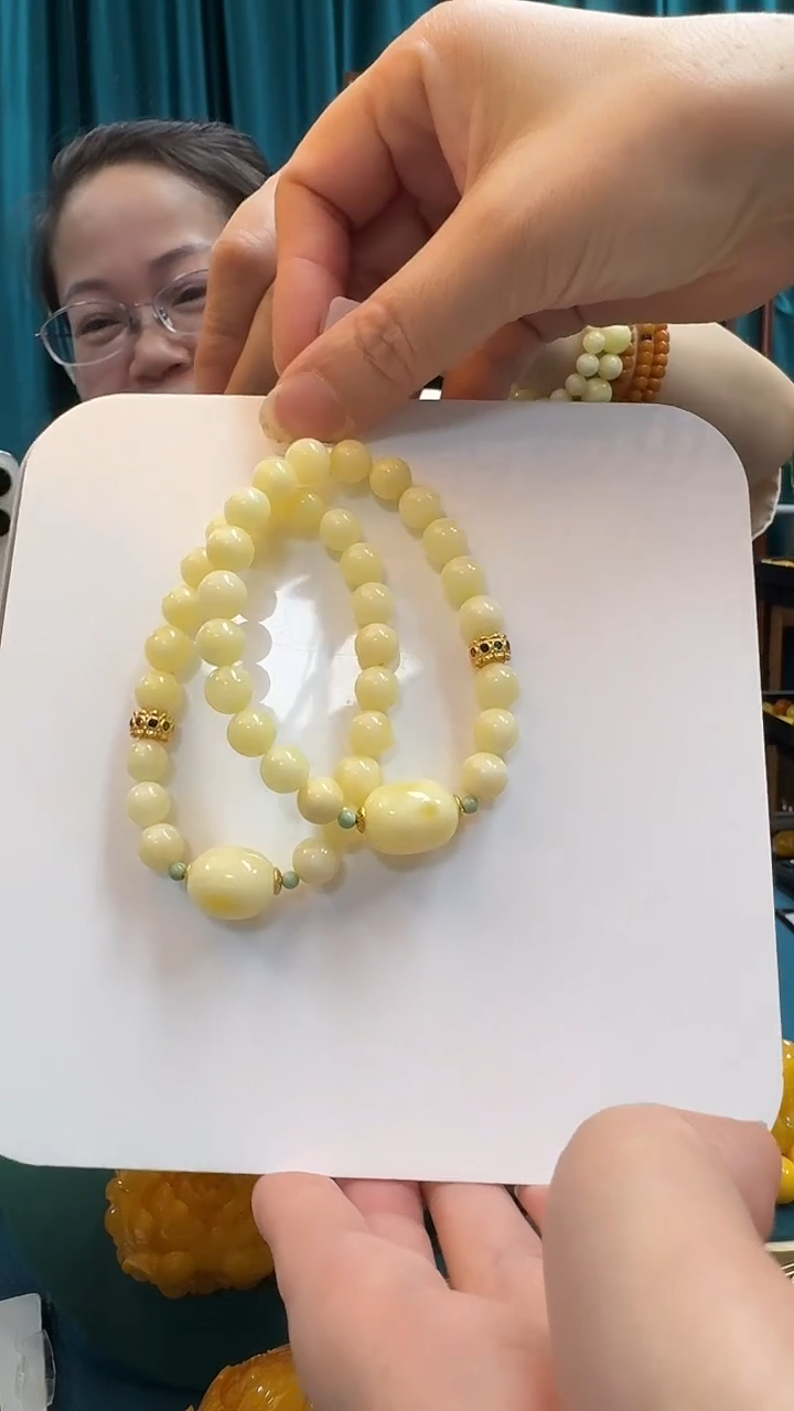 未镶嵌蜜蜡手链蜜蜡枣珠手串（多样性只发其一）