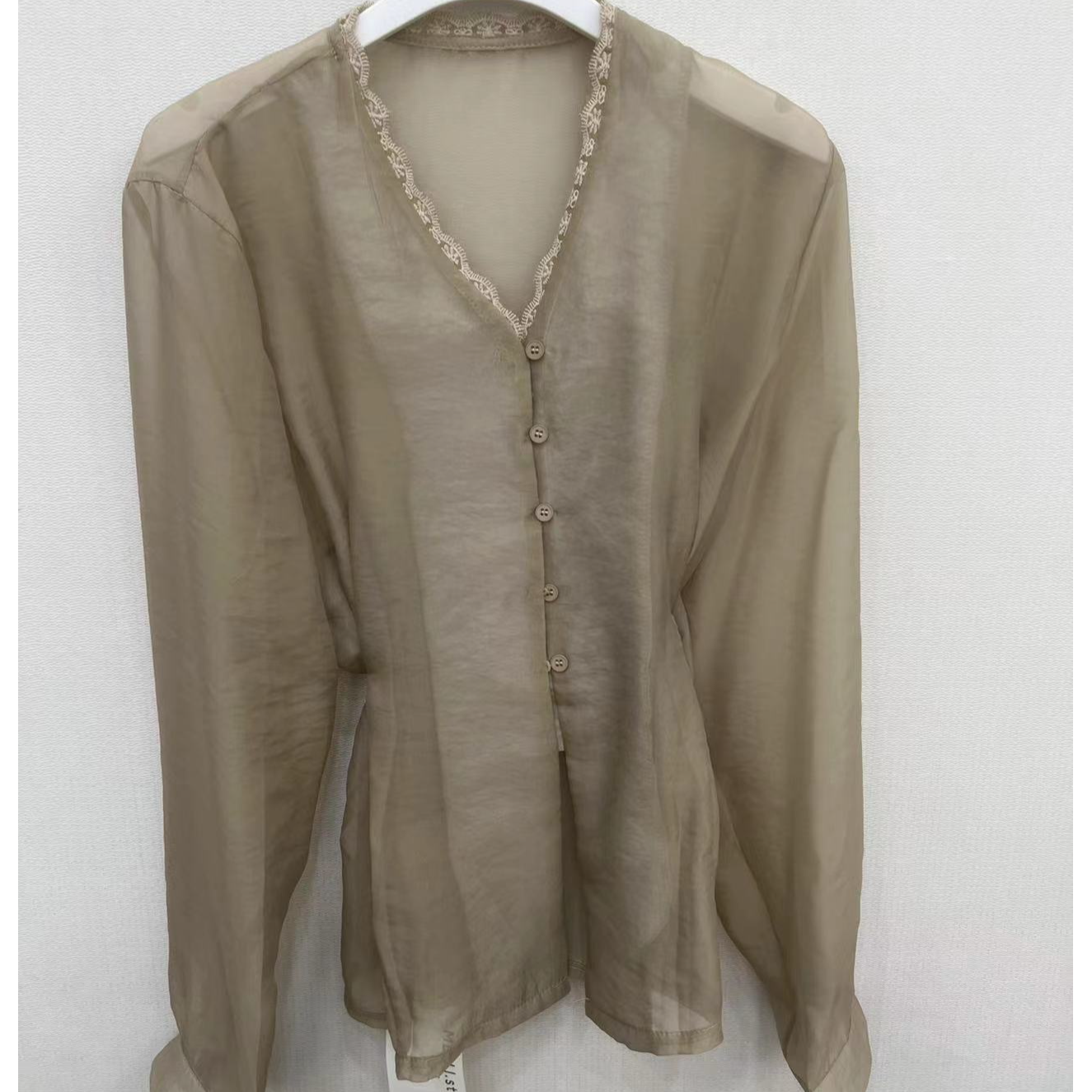 2025新款收腰防晒衬衫