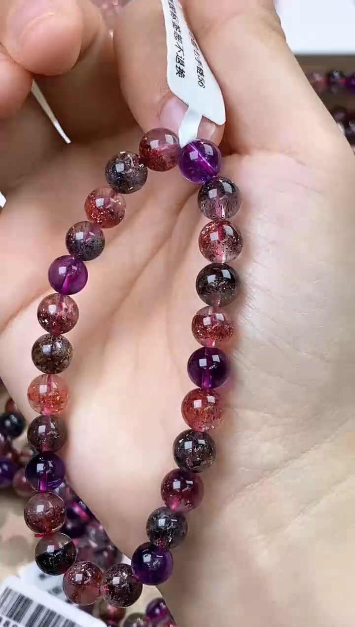 【闪购商品】水晶手链未镶嵌黑加仑超七单圈7m+