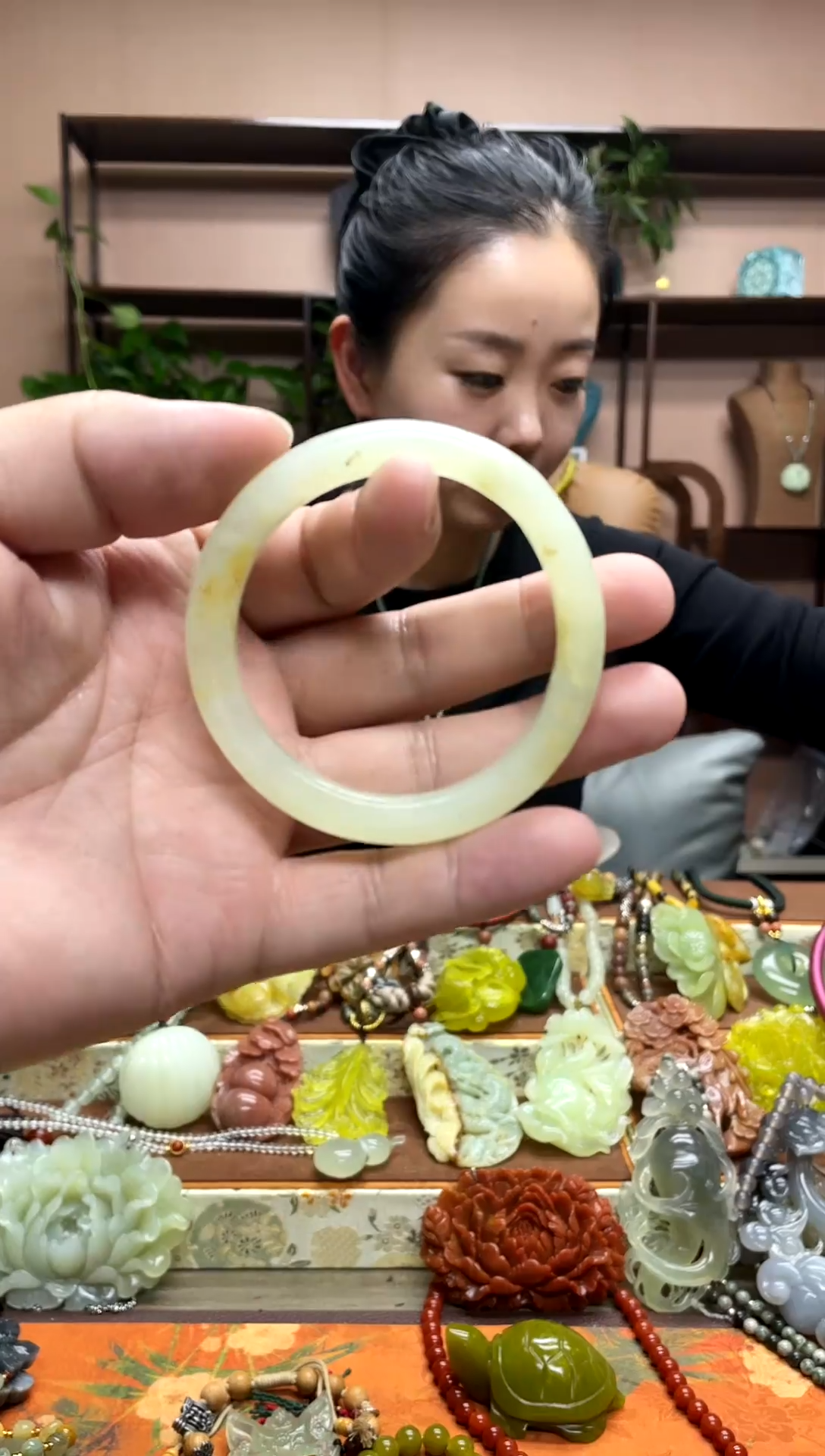 未镶嵌岫玉吊坠影**生·16