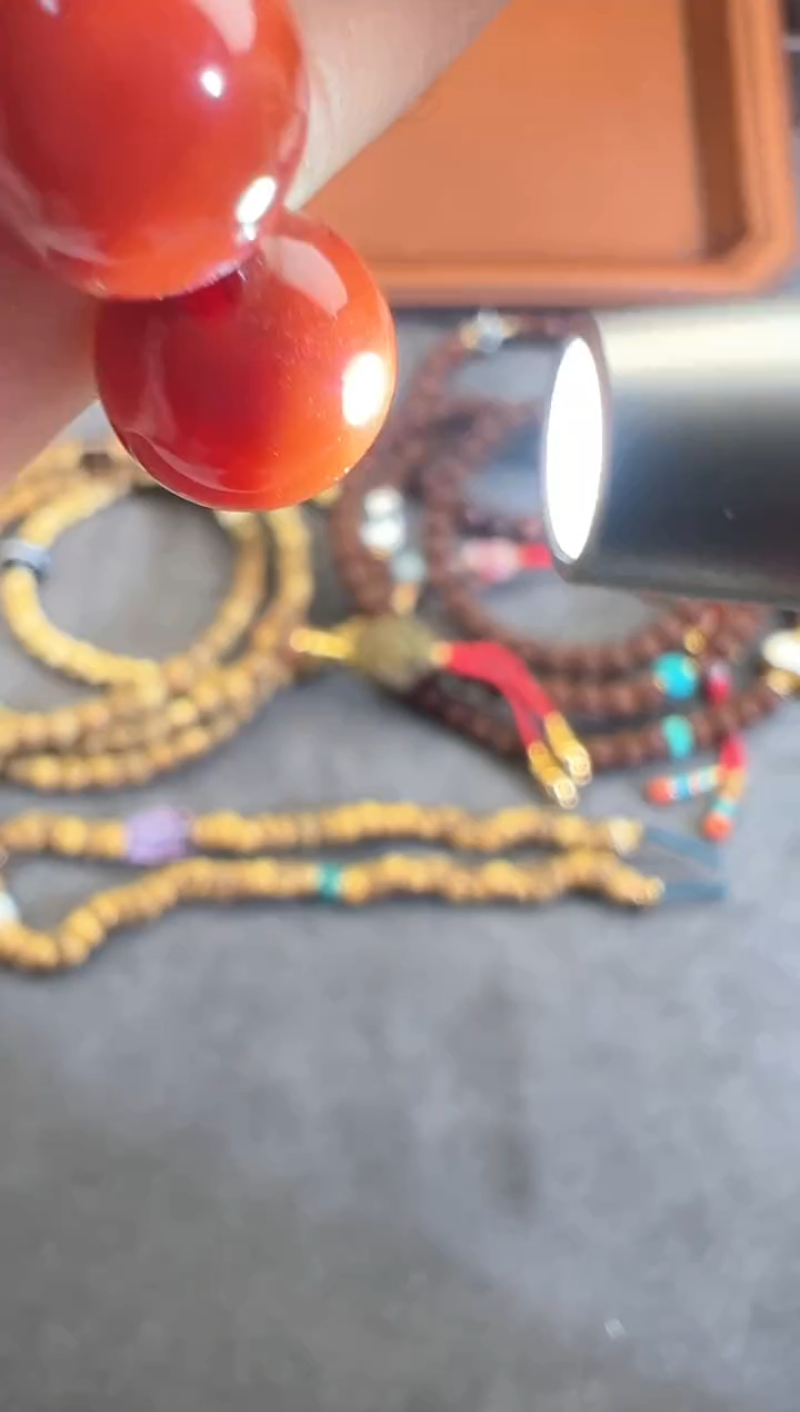 【闪购商品】南红玛瑙手链合金南红手串1
