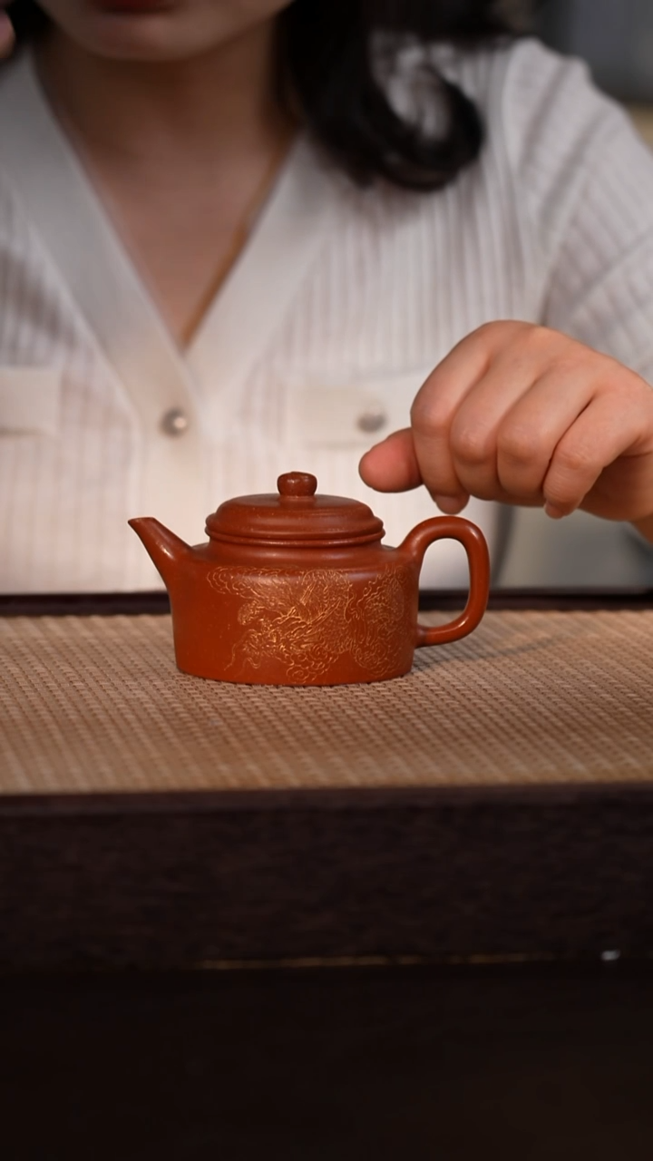 茶壶紫砂粗砂朱泥 160cc