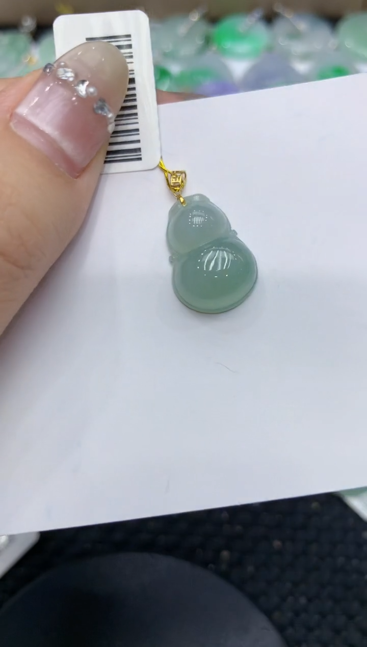 【闪购商品】翡翠颈饰18K金镶嵌222222222