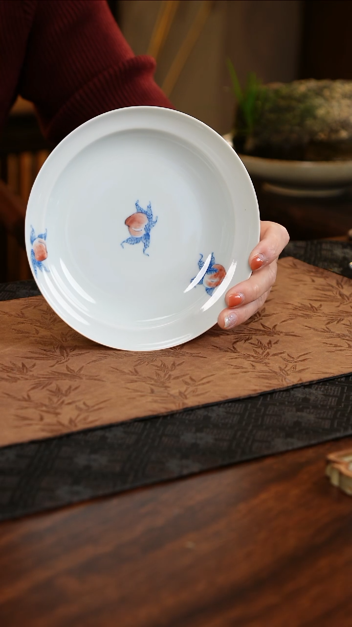 【闪购商品】碗青源器语三桃拌面盘