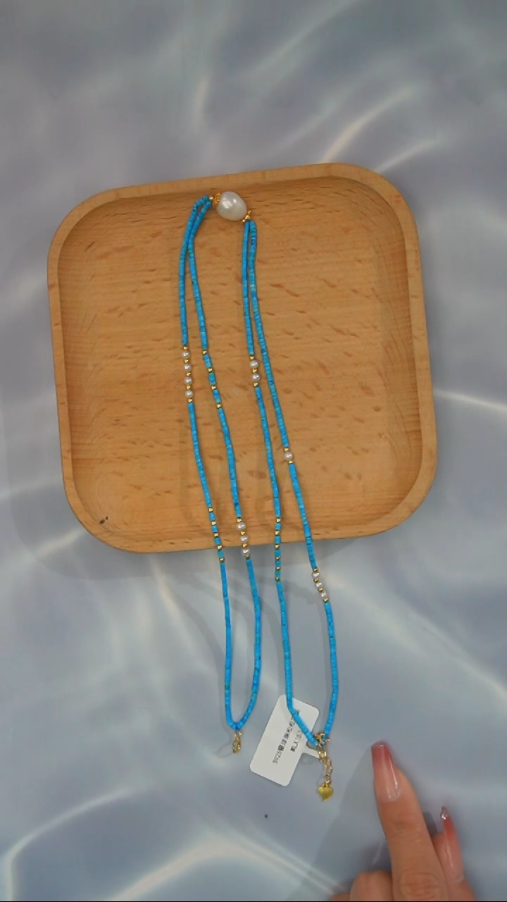 【闪购商品】淡水珍珠项链银S925镶嵌发货一件