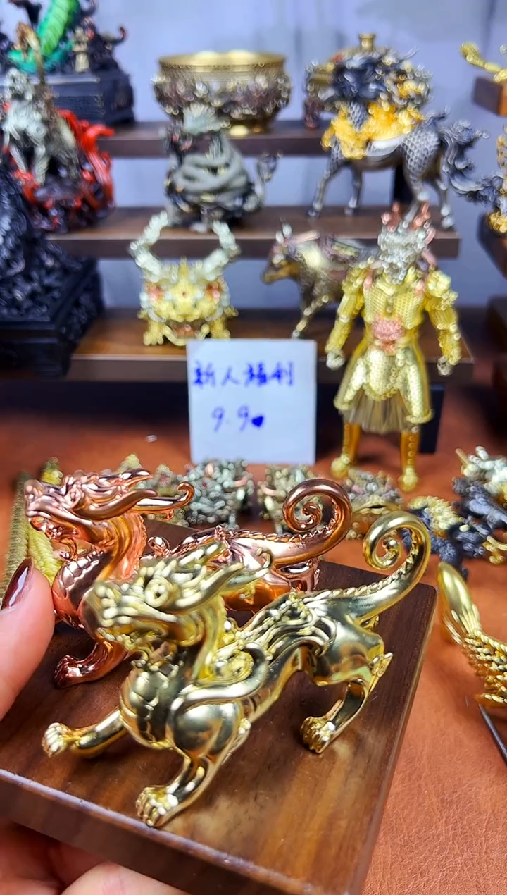 壹*?大号咬钱貔貅实心把件