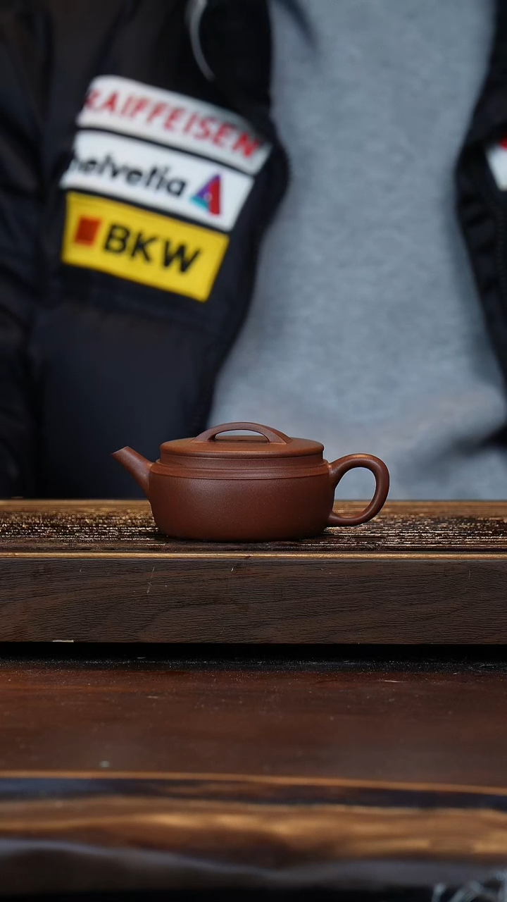 【闪购商品】紫砂茶壶水波纹汉瓦