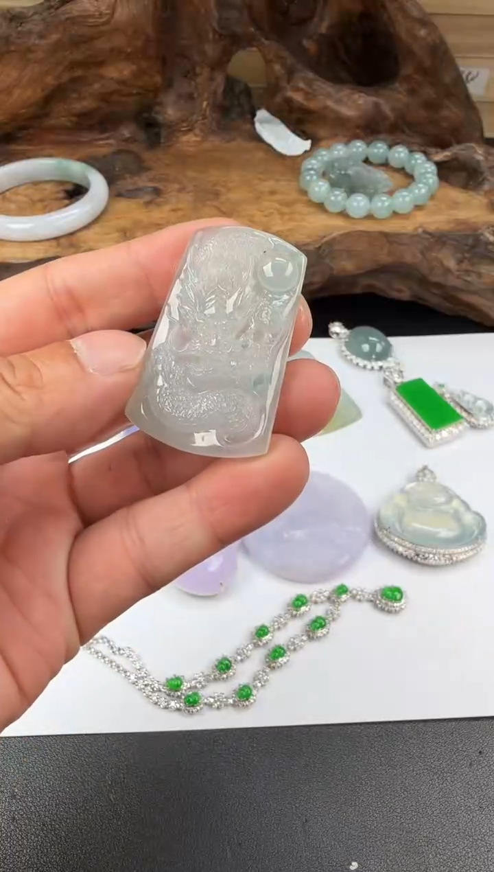 吊坠(不含链)未镶嵌翡翠翡翠饰品-149