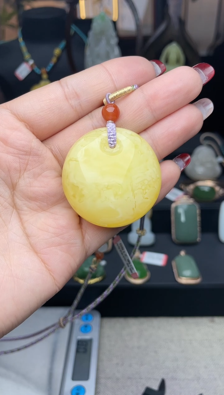 【闪购商品】琥珀颈饰未镶嵌吊坠sm259