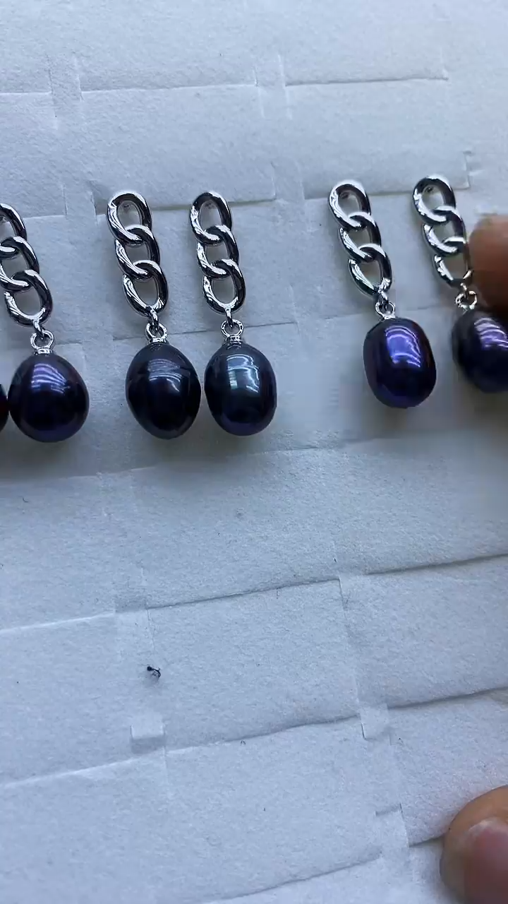 未镶嵌耳环淡水珍珠耳环多样性发其一