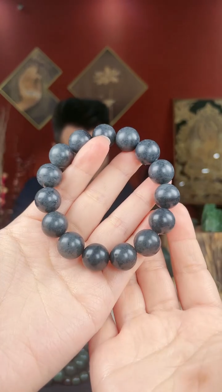 【闪购商品】和田玉手串未镶嵌青花卡14