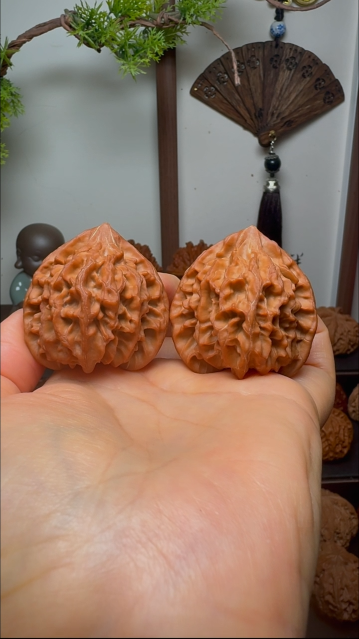 把件文玩核桃龙门涧货头 边42