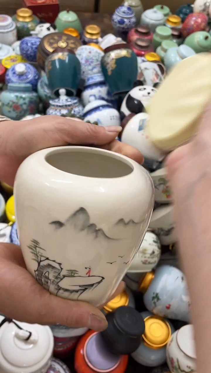 摆件孤品茶叶罐密封罐储物罐直播间临时链接浮力