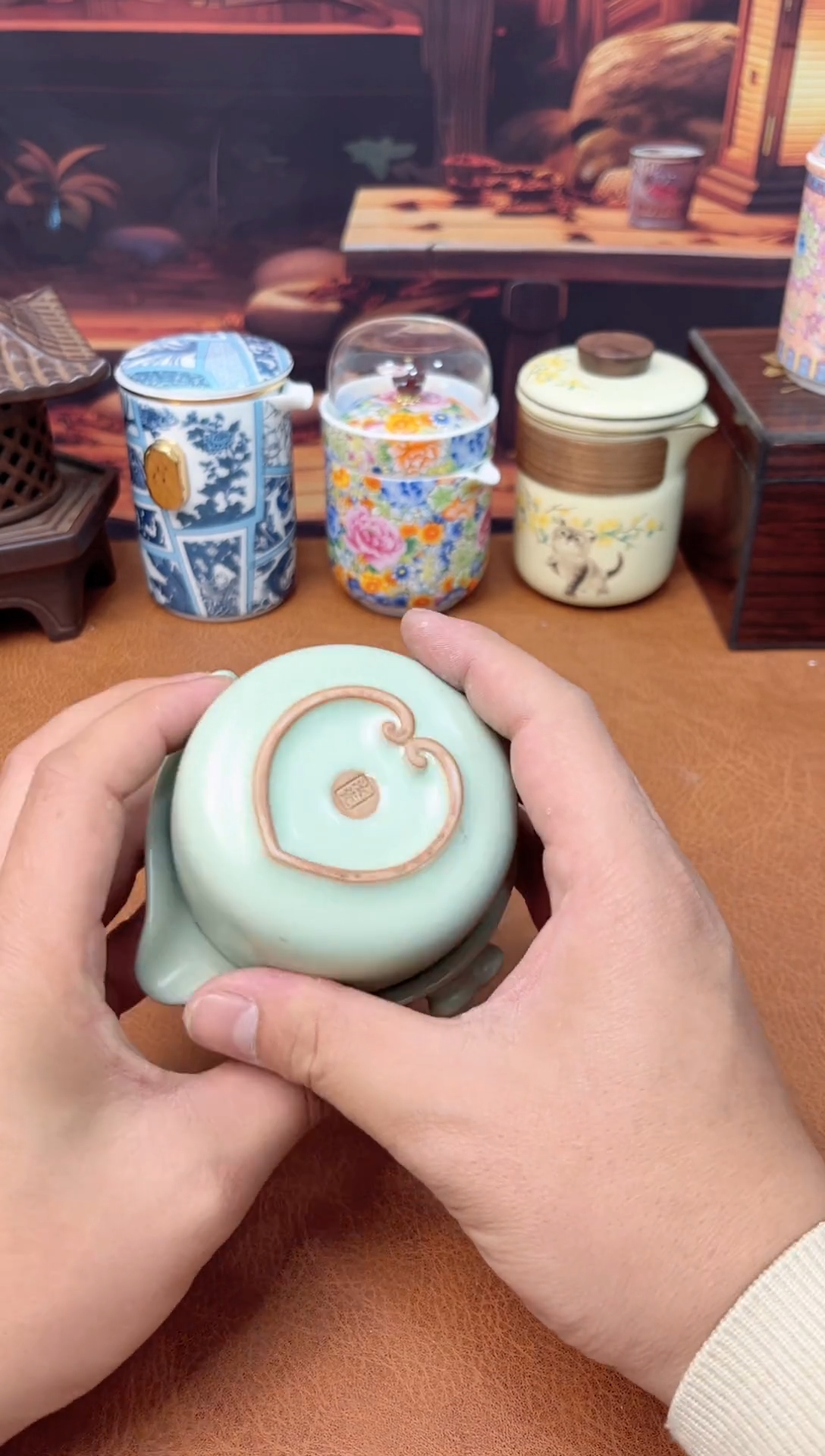 【闪购商品】陶瓷茶具摆件茶叶罐