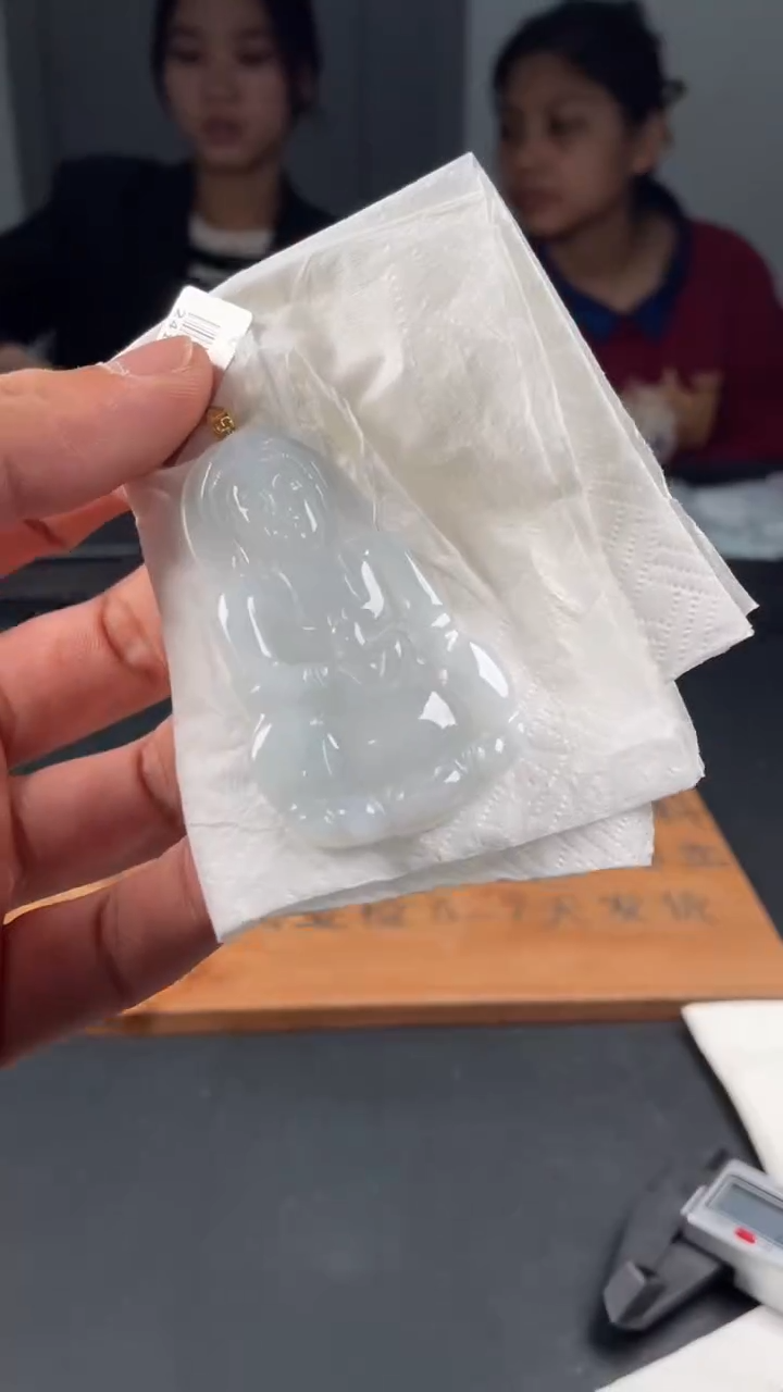 【闪购商品】翡翠颈饰18K金镶嵌缅甸A货翡翠