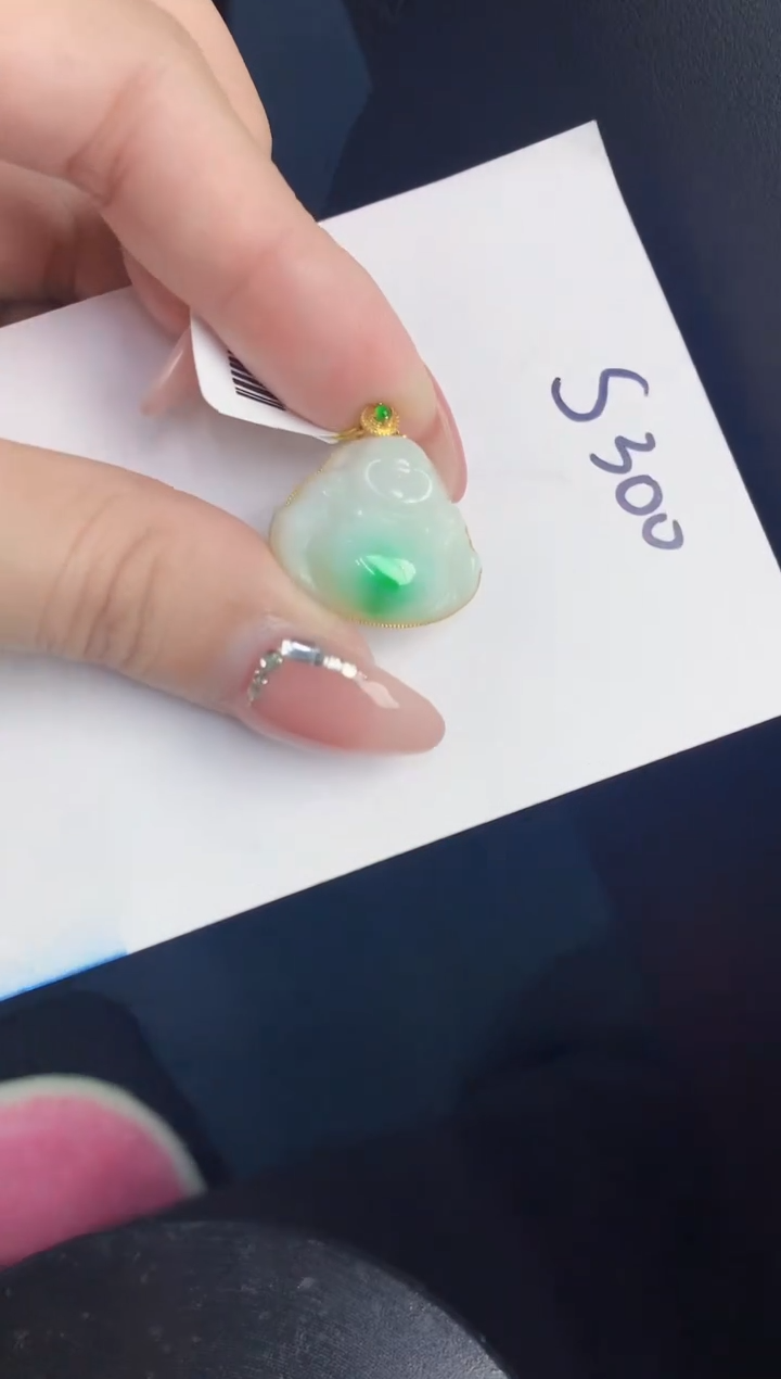 【闪购商品】翡翠颈饰18K金镶嵌000000000