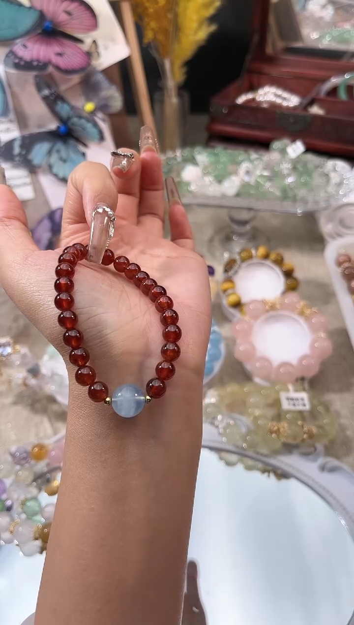 【闪购商品】水晶手链未镶嵌多样性发货颜色微差发其一