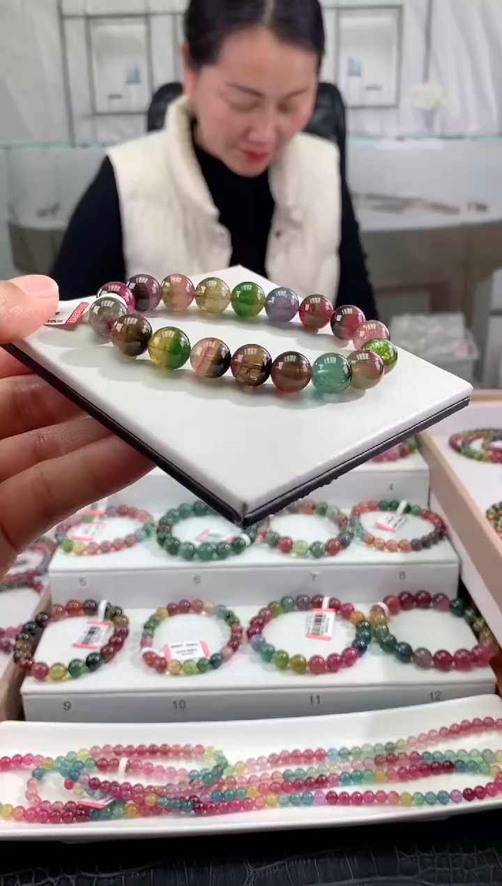 【闪购商品】碧玺手串未镶嵌多样性发一条