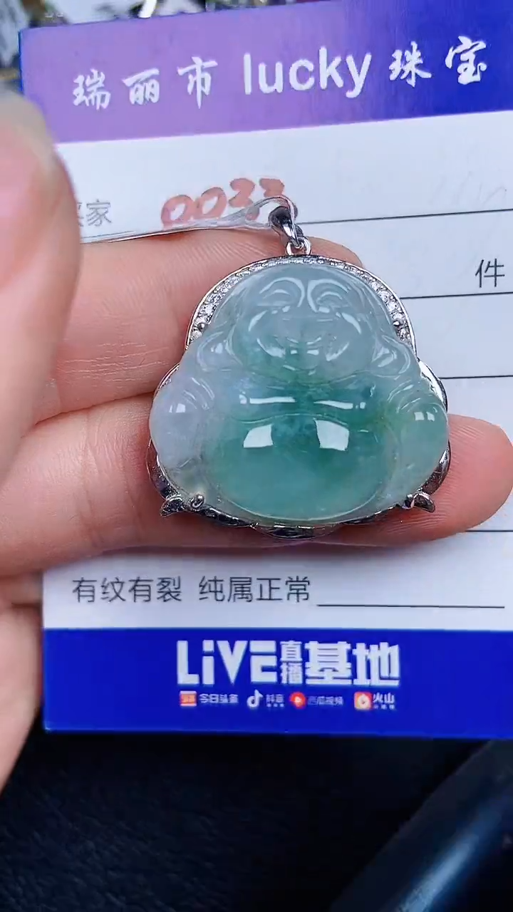 颈饰银S925镶嵌翡翠2233