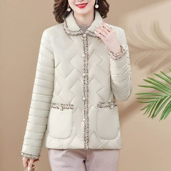 冬装轻薄棉服洋气妇女秋冬季棉袄外套