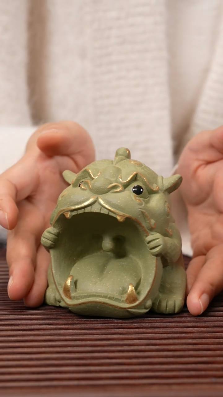 【闪购商品】紫砂茶宠大嘴（描金）