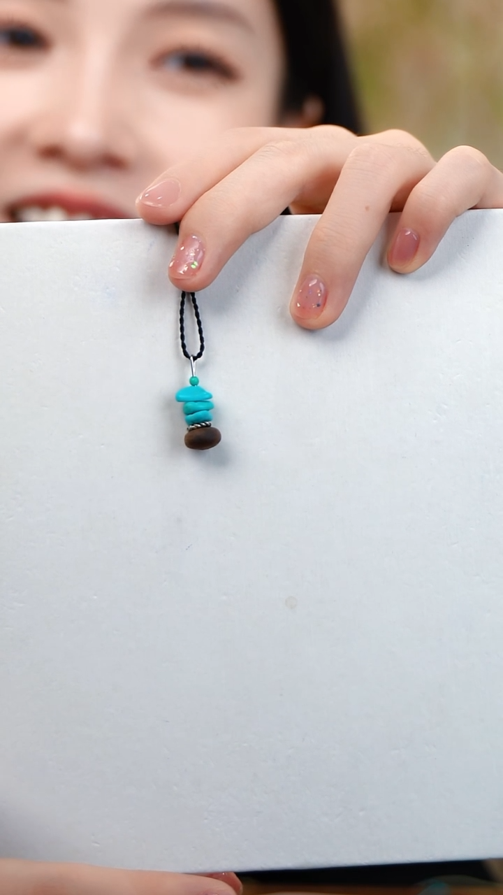 玛瑙/玉髓绿松未镶嵌许愿塔耳环