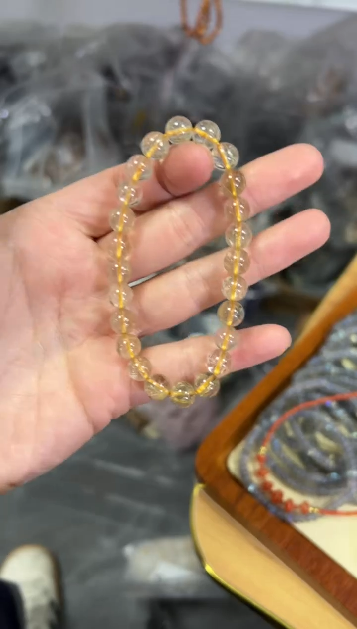 【闪购商品】发晶手链未镶嵌维纳斯发晶圆珠手链[3853]