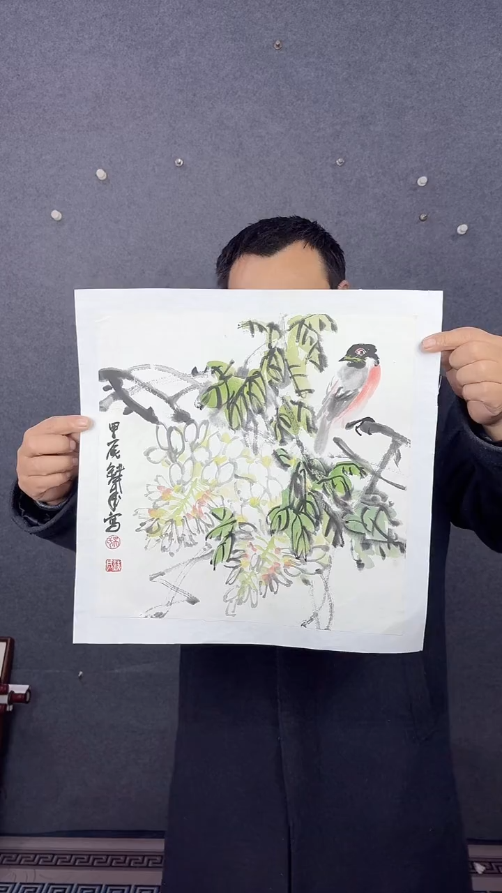 国画3*32吴铁成作品