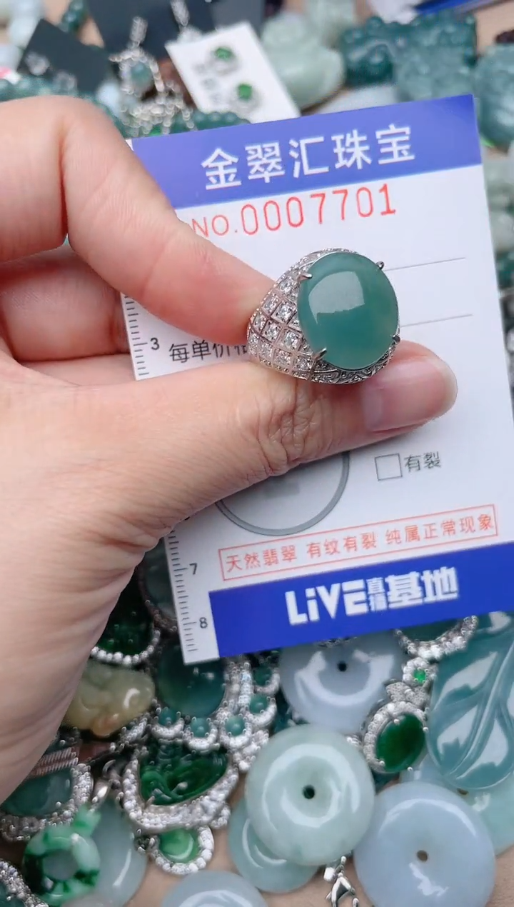 翡翠未镶嵌颈饰7701.........1