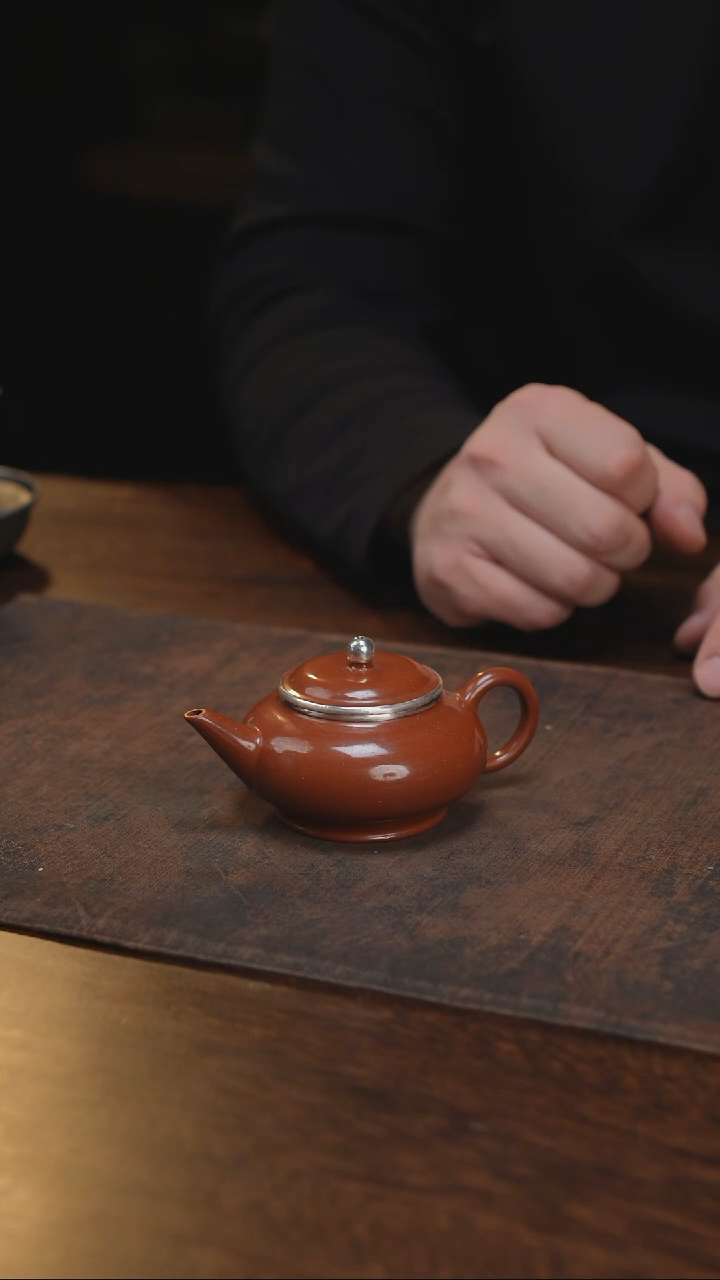 水磨包银泡壶茶配件