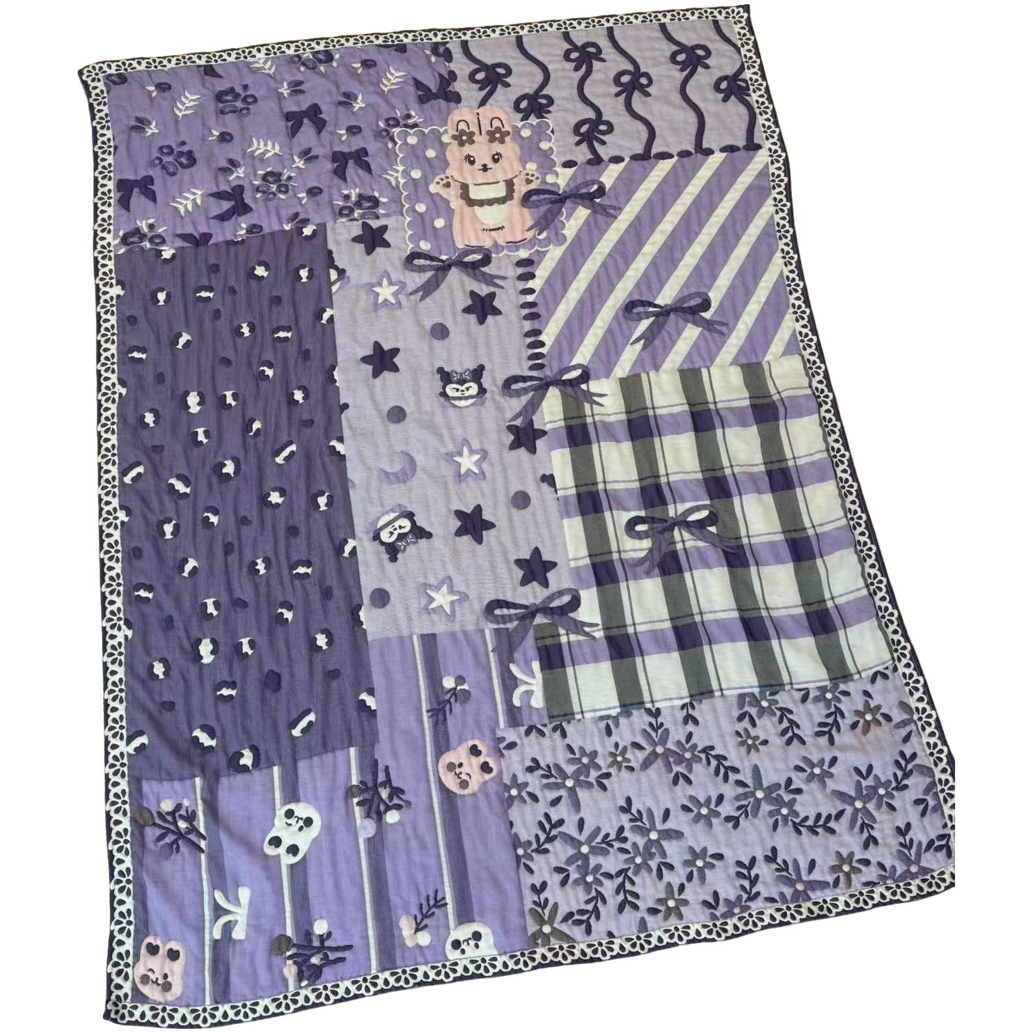 【百福被】150*200cm  A类全棉纱布云朵泡芙被