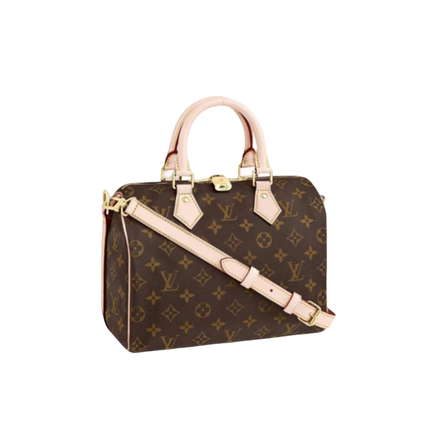 未使用 LouisVuitton/路易威登 /99新 Speedy25枕头包 肩带款