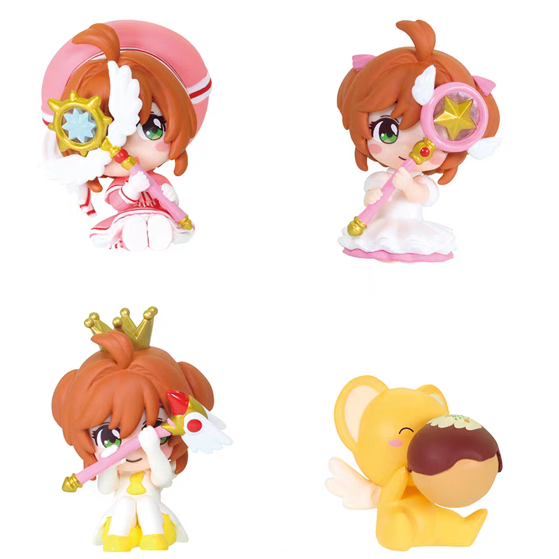 魔卡少女樱捉迷藏扭蛋 多美正版小樱小可收藏摆件