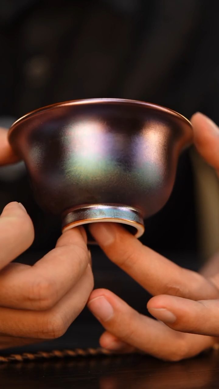 52柴房陶瓷柴烧压手杯