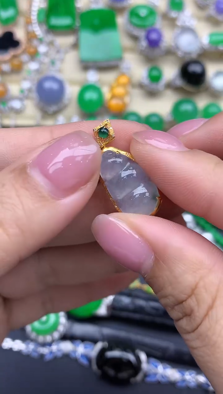 【闪购商品】翡翠颈饰18K金镶嵌517-中国好珍宝